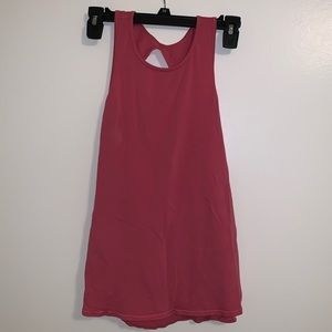 PINK LULULEMON CUT-OUT TANK TOP